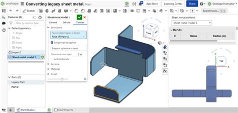 onshape flatten sheet metal|sheet metal flat pattern.